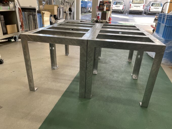 トランス設置用 連結アングル架台