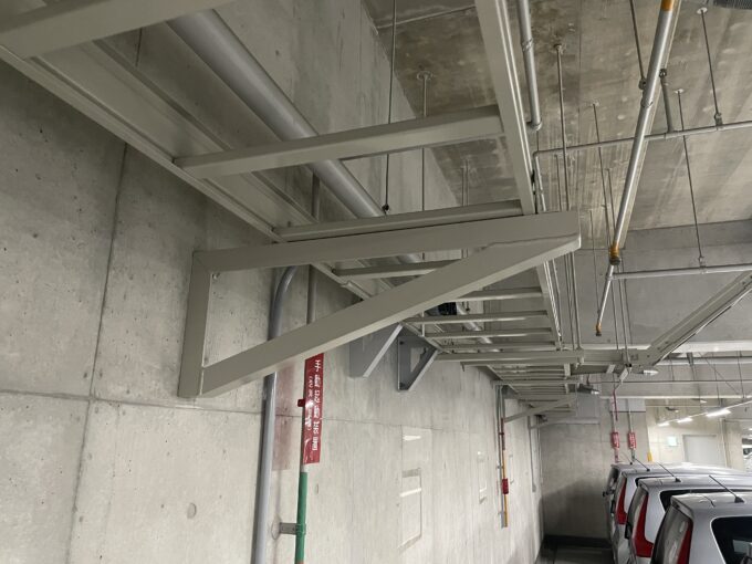 ケーブルラック支持用 塗装耐震架台